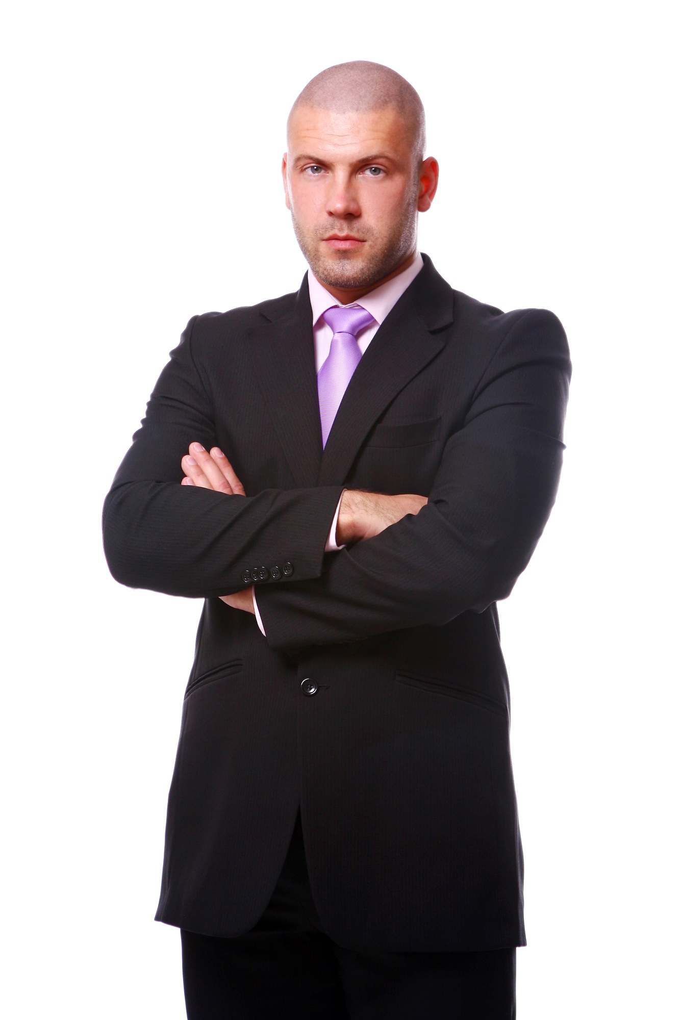 business man isolated on white