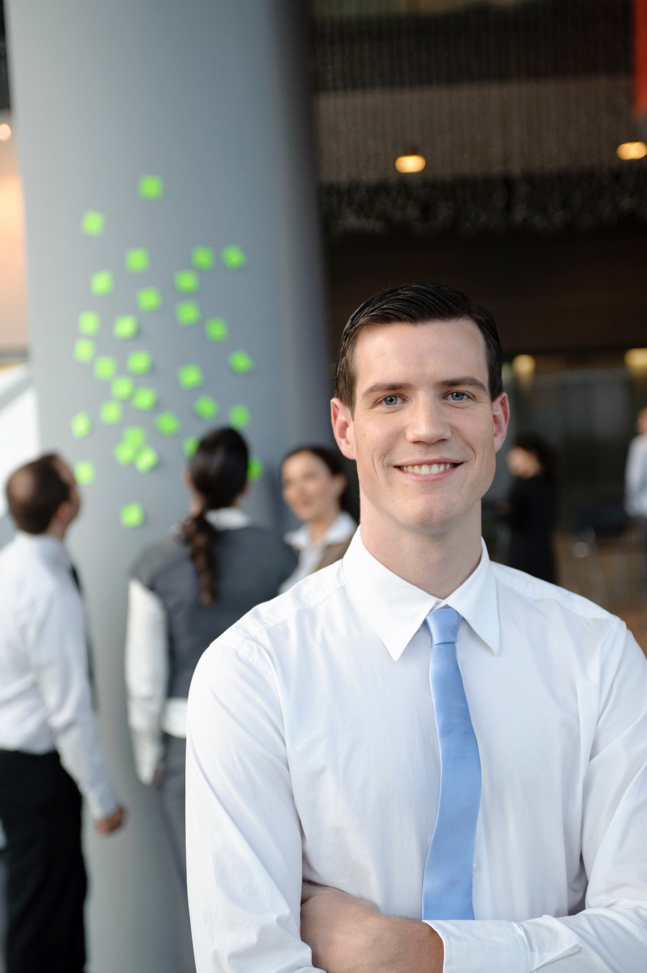 Portrait of friendly business man