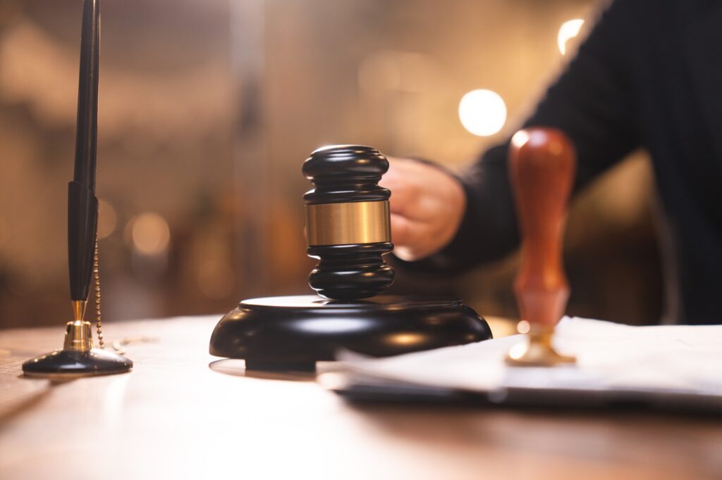 law and authority lawyer, judgment gavel hammer in court courtroom for crime judgement